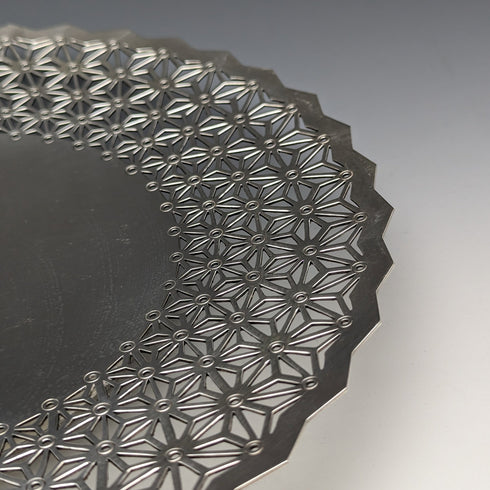 Early 20th Century British Antique Silver Plate Dish Diameter 27cm Mappin&Webb